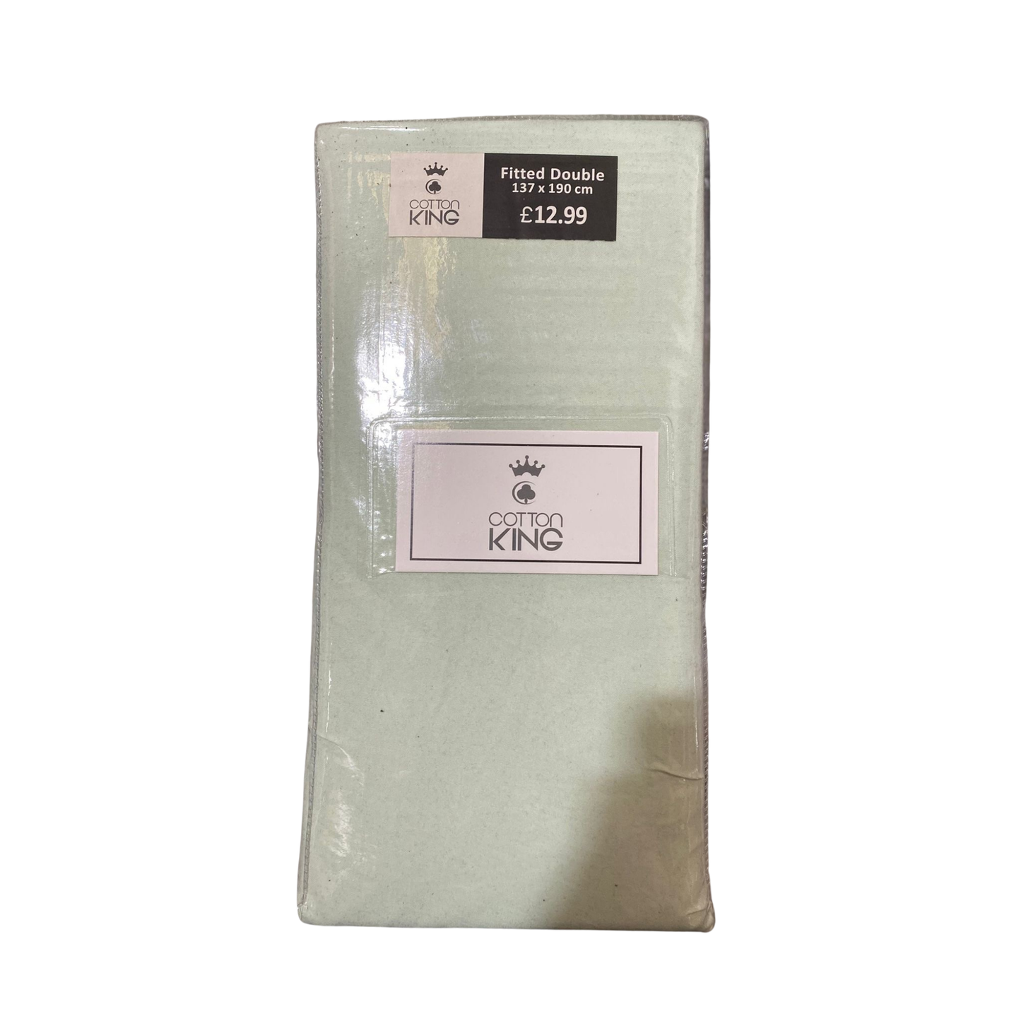 Cotton King Double Size Fitted Sheets – 137x190cm, Multiple Colours