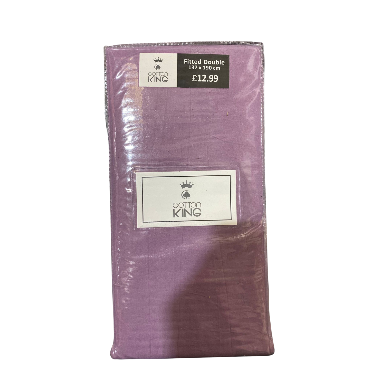 Cotton King Double Size Fitted Sheets – 137x190cm, Multiple Colours