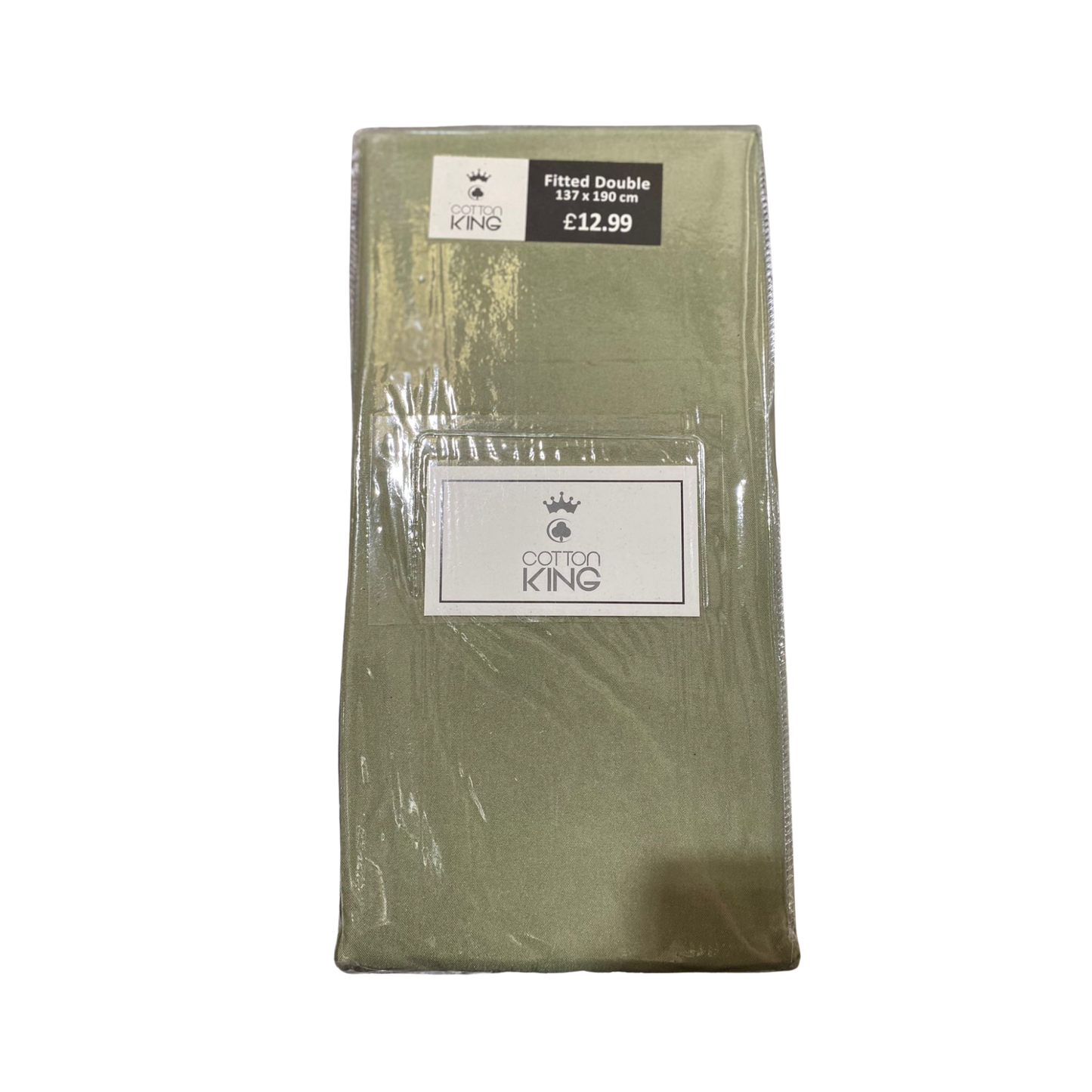 Cotton King Double Size Fitted Sheets – 137x190cm, Multiple Colours