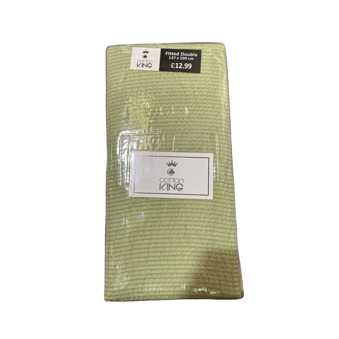 Cotton King Double Size Fitted Sheets – 137x190cm, Multiple Colours