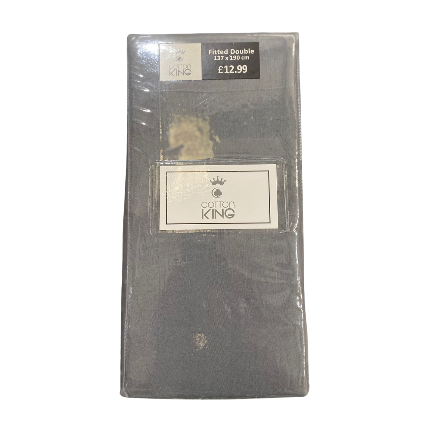 Cotton King Double Size Fitted Sheets – 137x190cm, Multiple Colours
