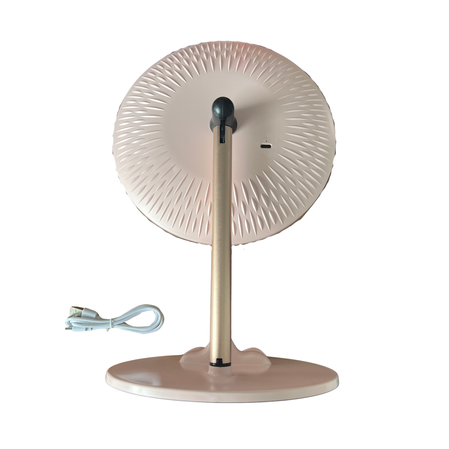 LED Cosmetic Mirror – Pink with 3-Speed Dimming