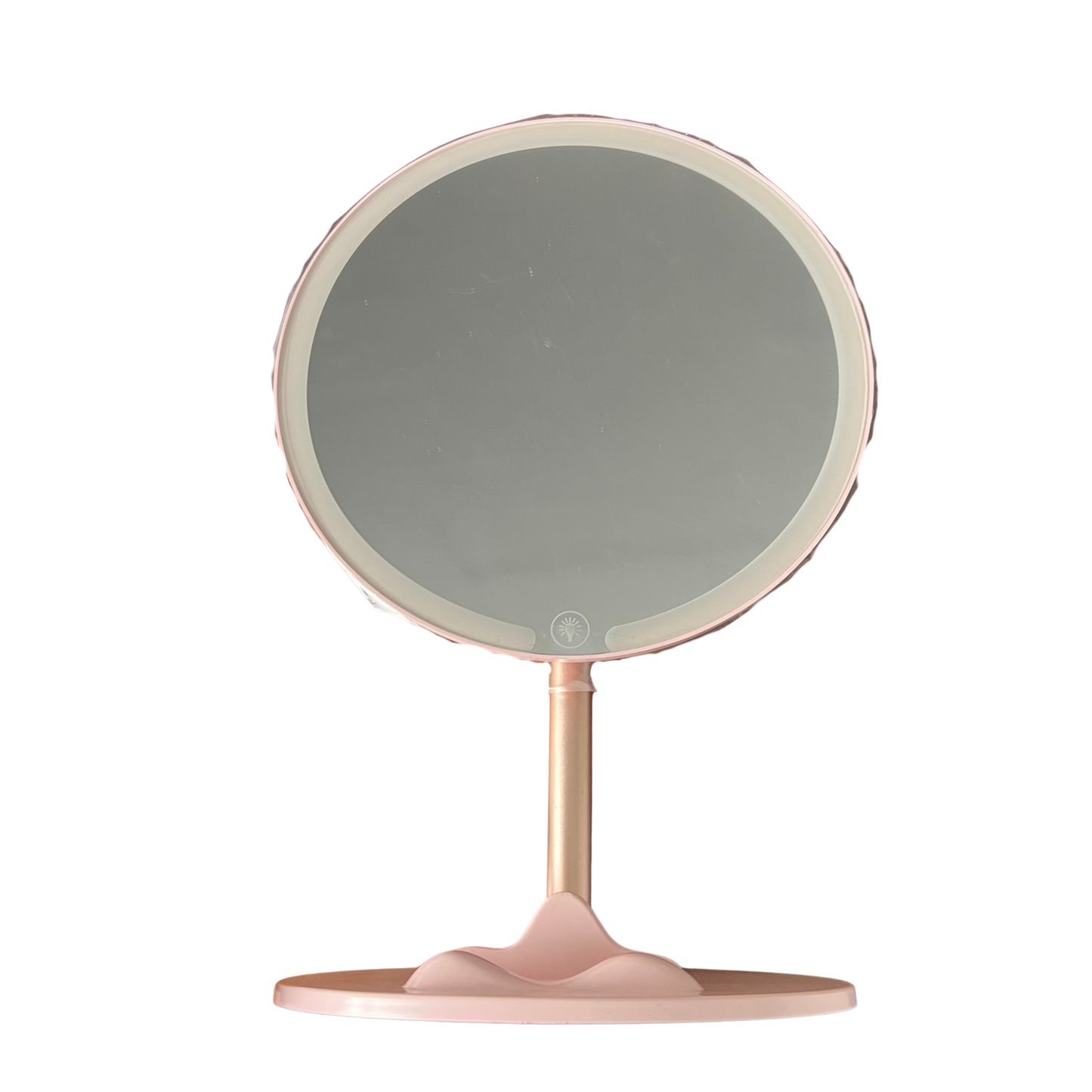 LED Cosmetic Mirror – Pink with 3-Speed Dimming
