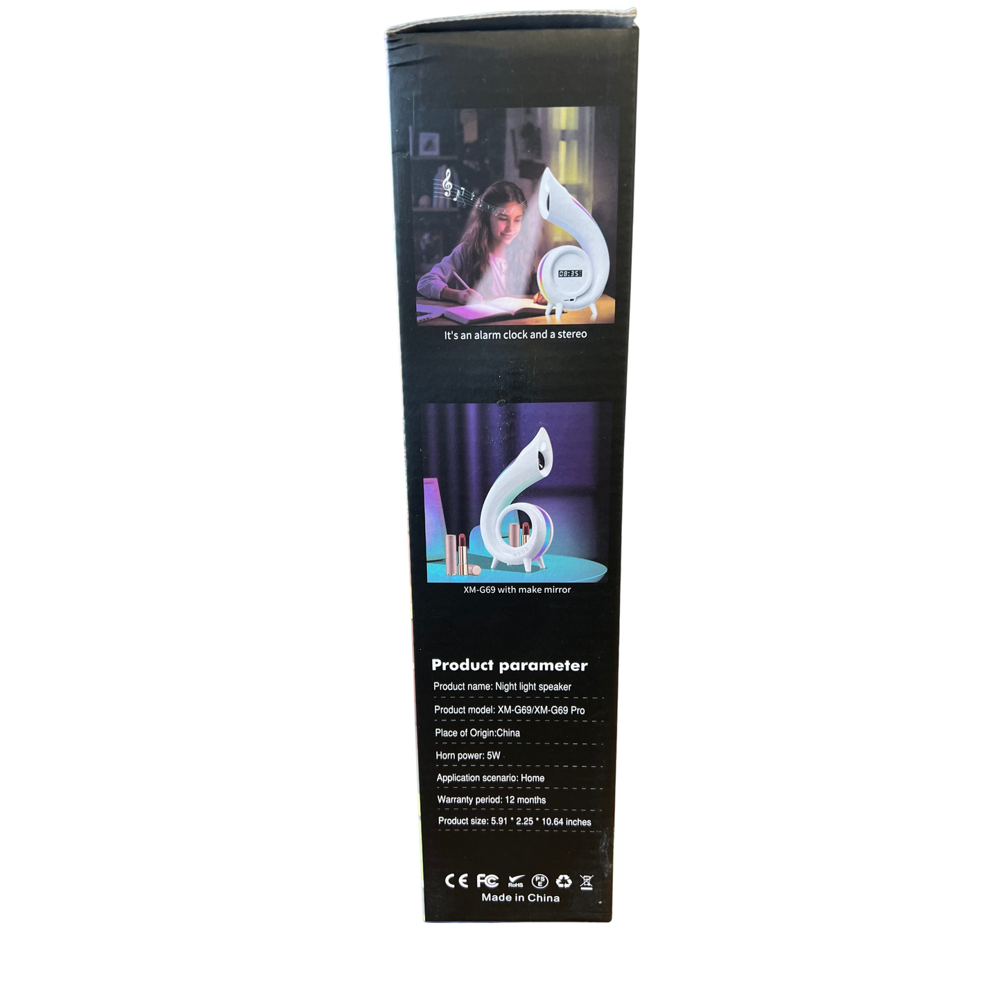Night Light Speaker with HD Audio & Ambient Lighting