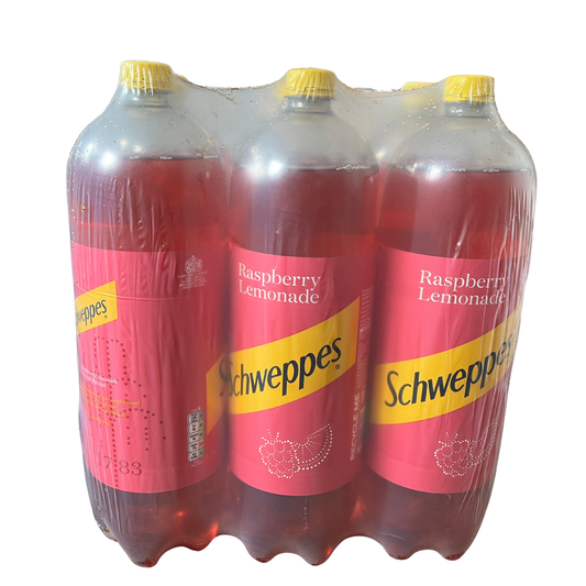 Schweppes Raspberry & Lemonade 2L – Pack of 6 Bottles