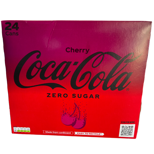 Cherry Coca-Cola Zero Sugar – 24 x 330ml Cans