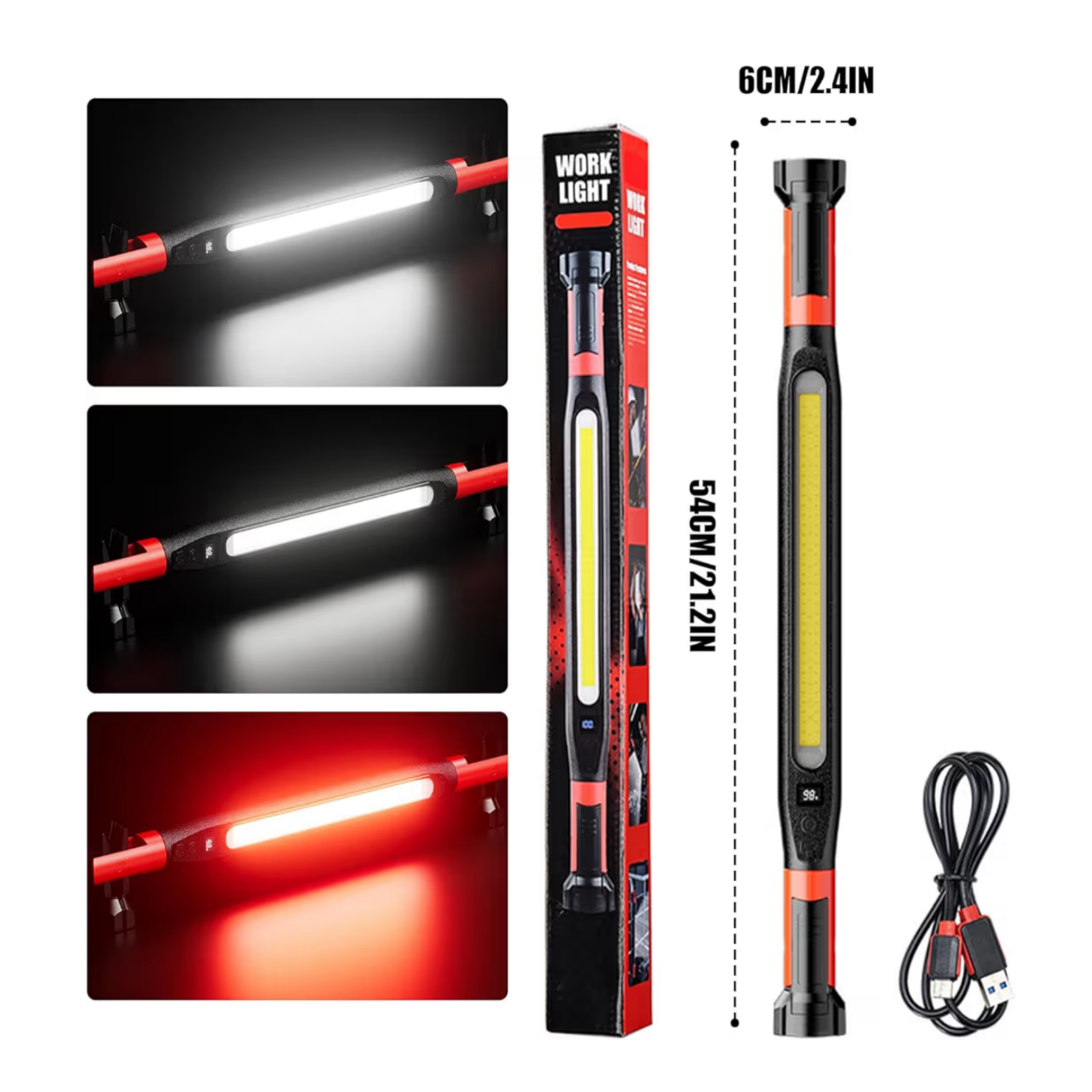 Work Light – Magnetic Clamp and Hook LED Light