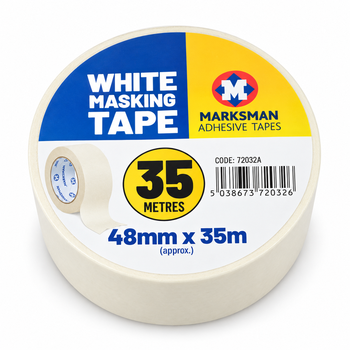 Marksman Adhesive Tape – White Masking or Black / Grey Gaffer Tape