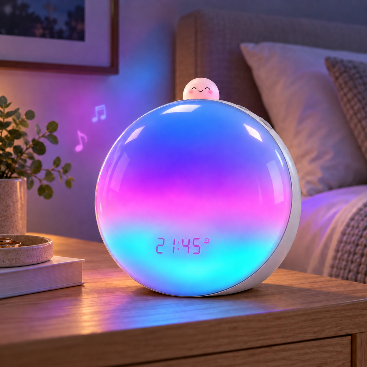ChimiAge ET07 Aurora Sunrise Alarm Clock with Bluetooth Speaker &amp; Sleep Sounds