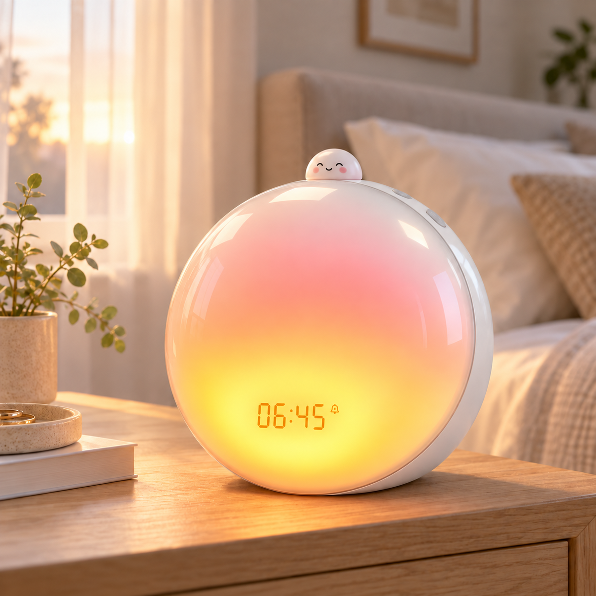 ChimiAge ET07 Aurora Sunrise Alarm Clock with Bluetooth Speaker &amp; Sleep Sounds