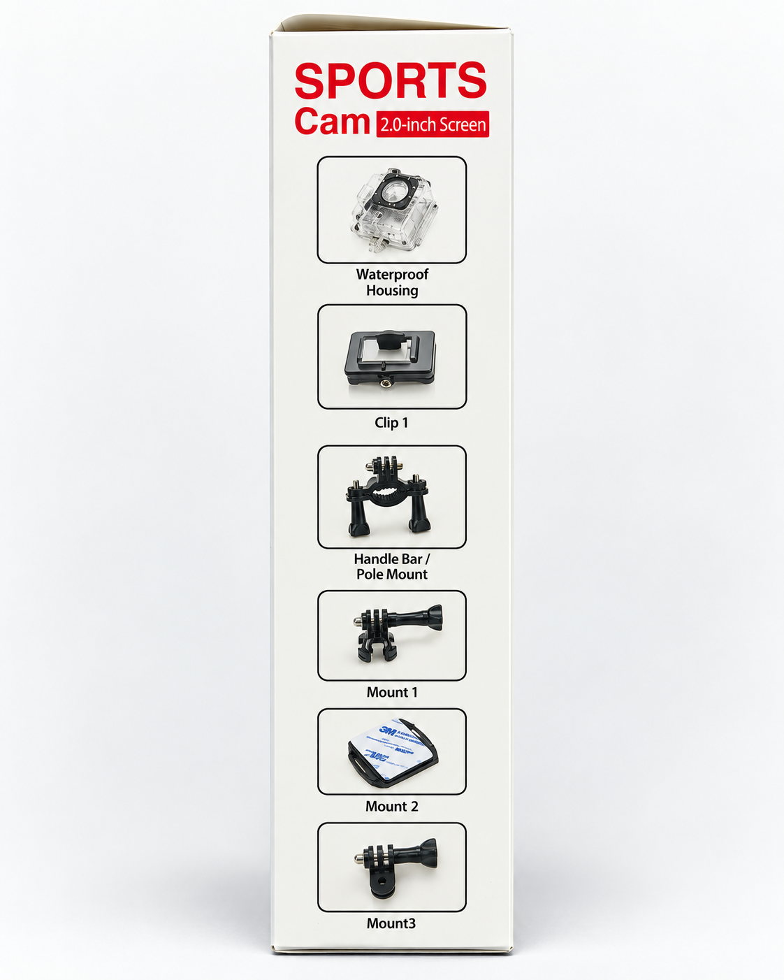 Full HD 1080p Sports Action Camera with 30M Waterproof Housing