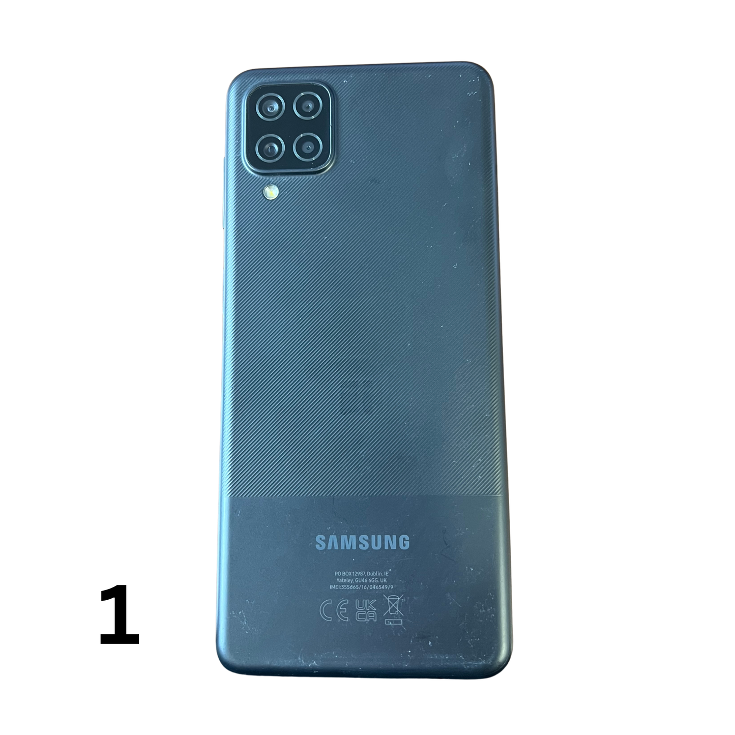 Samsung Galaxy A12 – Unlocked Smartphone (Black/Blue) – Used, Tested – No Charger