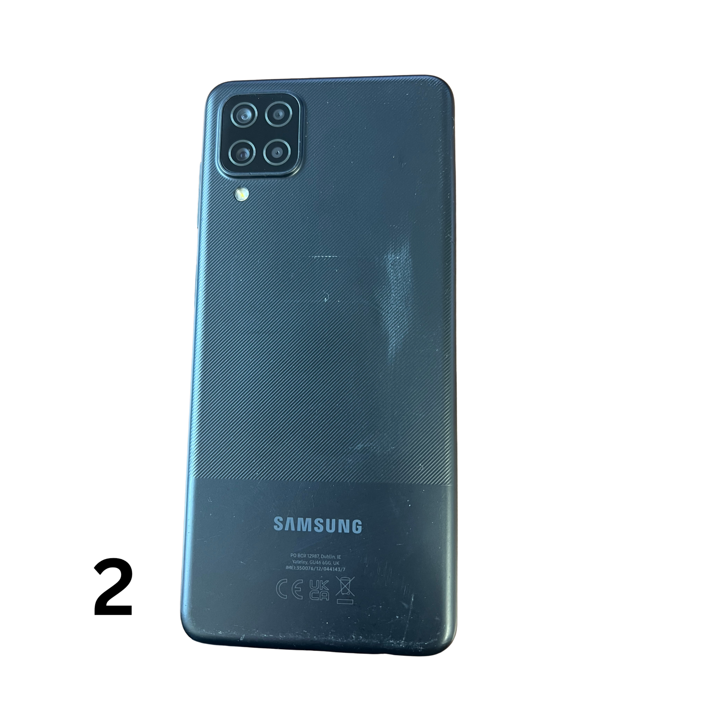 Samsung Galaxy A12 – Unlocked Smartphone (Black/Blue) – Used, Tested – No Charger