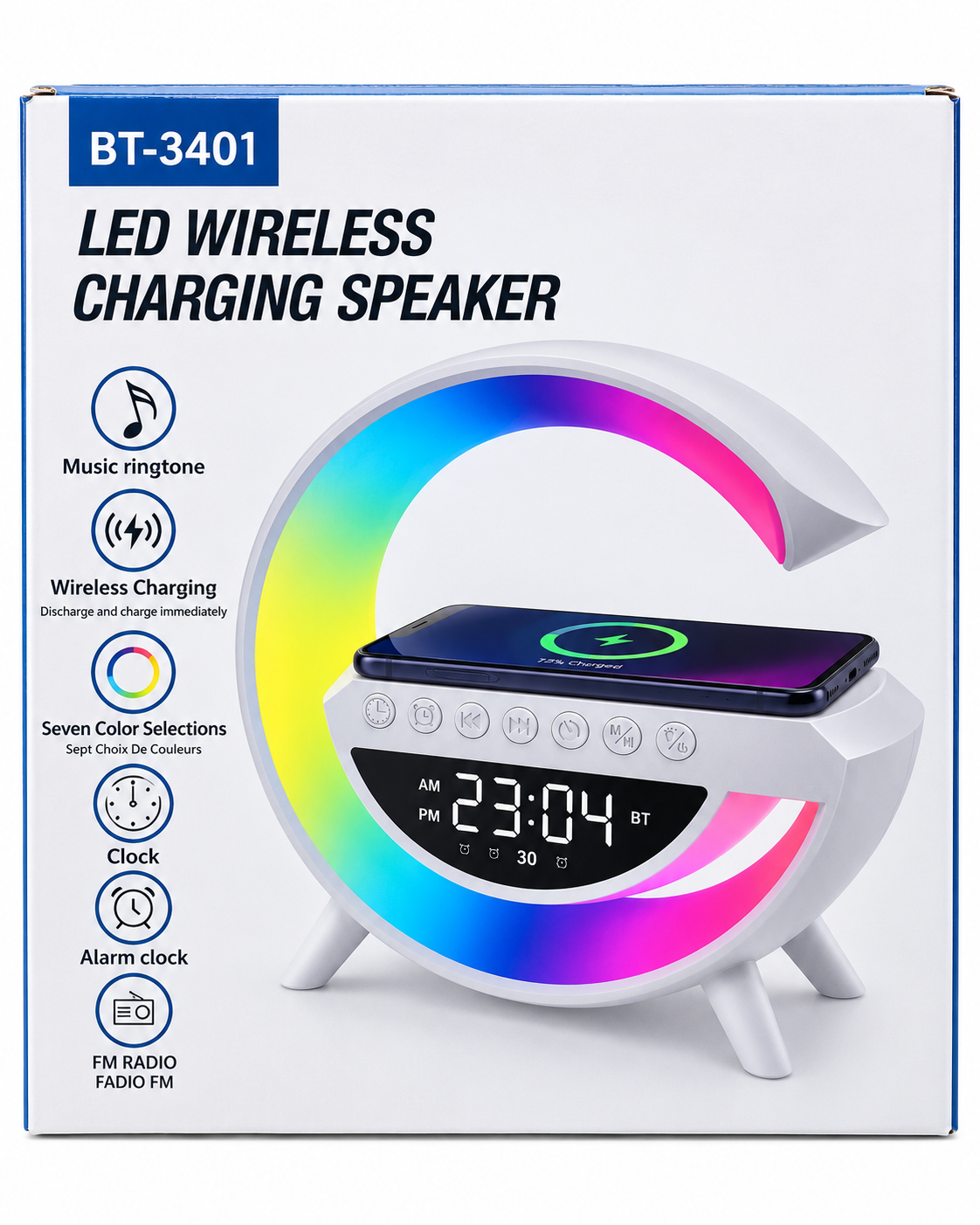 Led Wireless Charging Speaker