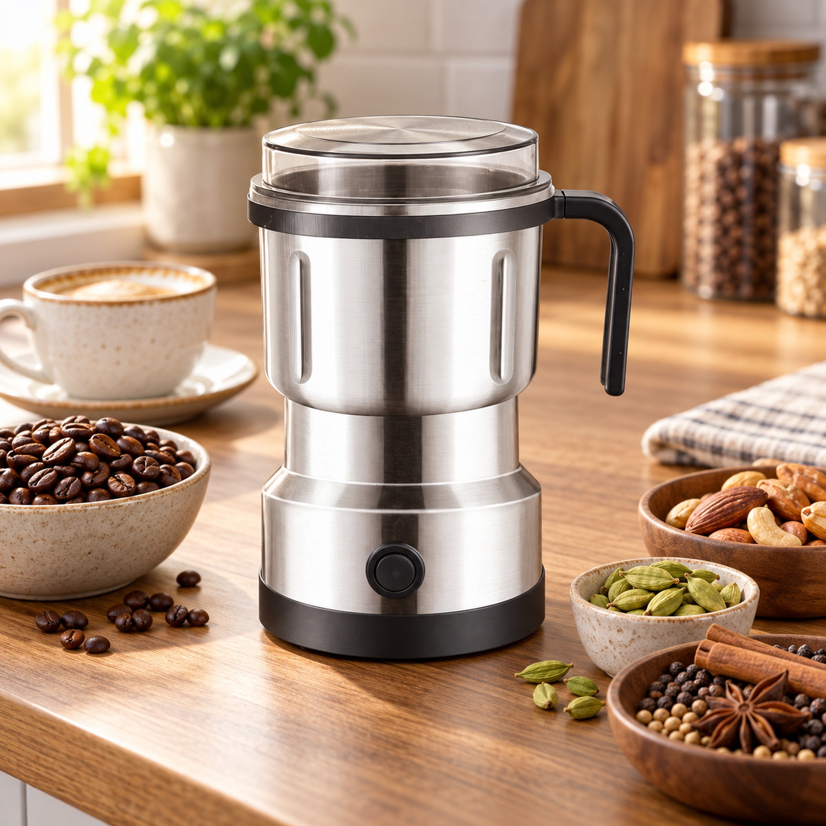 Slivers Criest 600W Electric Grinder – 800ml Stainless-Steel Bowl