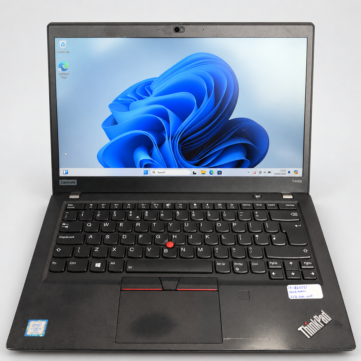 Lenovo ThinkPad T490s 14" Laptop – Core i7, 16GB RAM, 256GB SSD, Windows 11 Pro