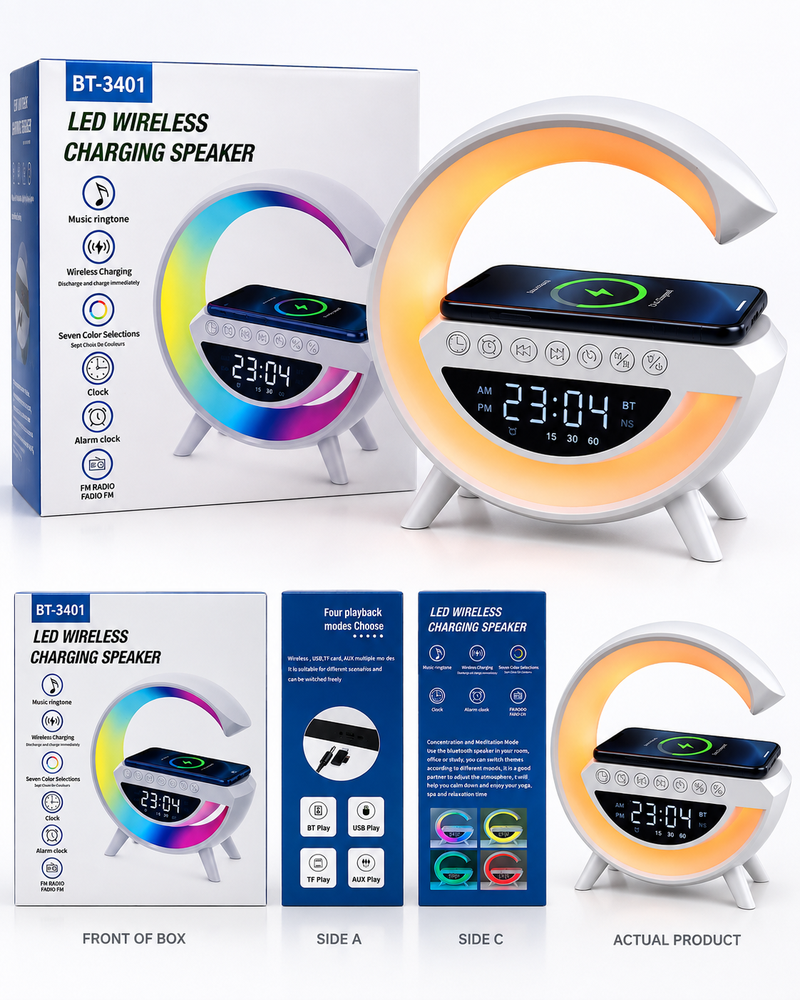Led Wireless Charging Speaker