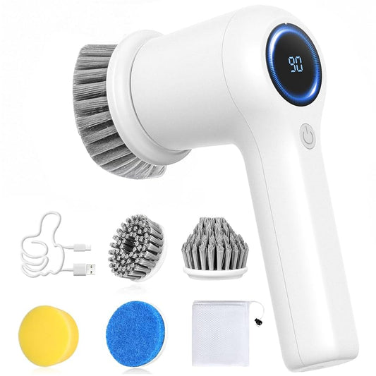 Electric Hand Held Rechargeable Spin Scrubber