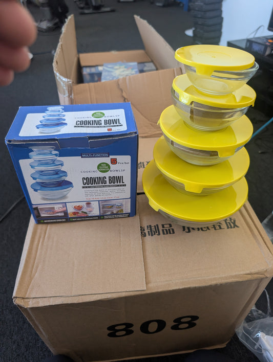 Cooking Bowl Set With Lids