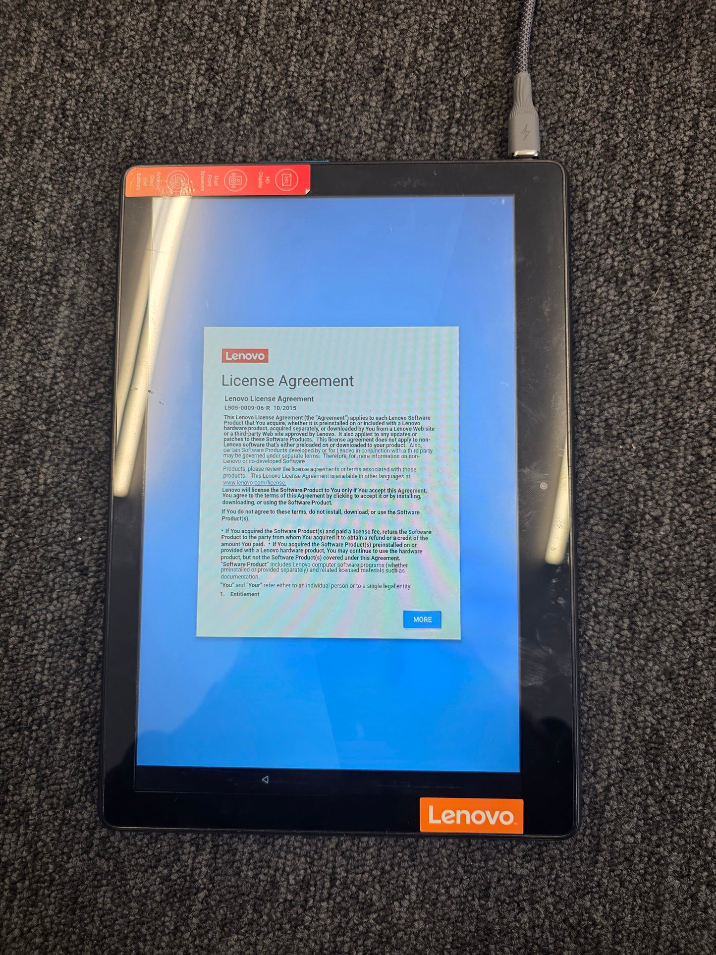 Lenovo Tablet 10inch Screen