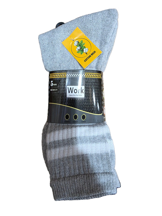 5 pairs grey Work Socks
