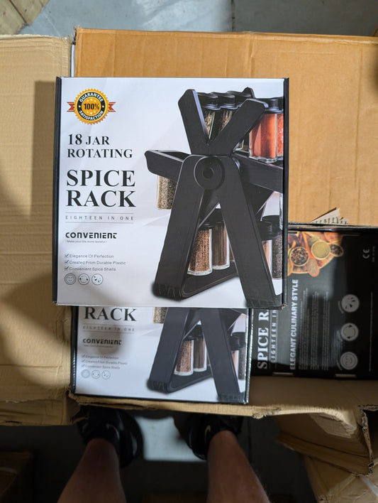 18 Jar Rotary Spice Rack