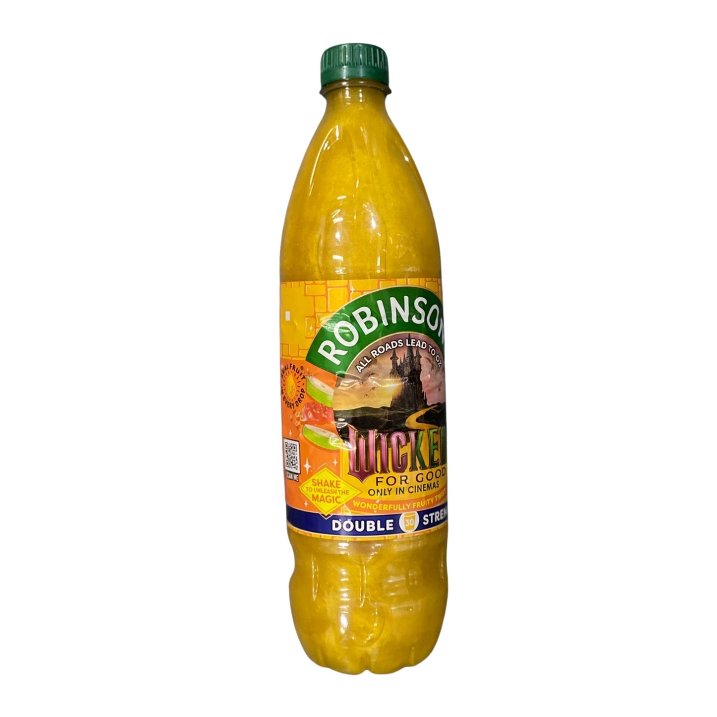 Robinsons juice bottle on a white background